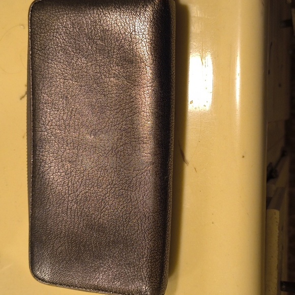 Zip Around Metallic Coach Wallet - Picture 7 of 10